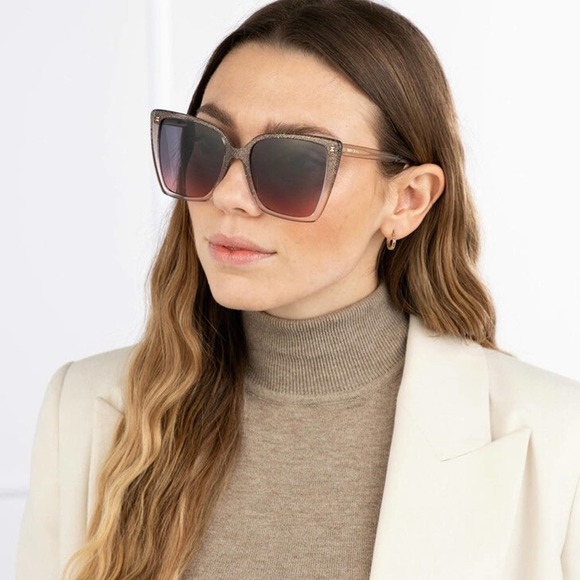 NEW!!! JIMMY CHOO Sunglasses LESSIE/S KONFF Authentic - Picture 1 of 12